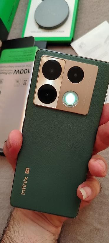 iphone 16 pro max 512: Infinix Note 40 Pro, rəng - Yaşıl, Sensor — 3