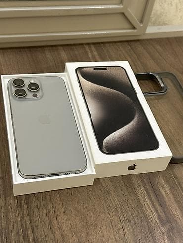 iphone dubay barter: IPhone 15 Pro, Space Gray, Face ID — 9