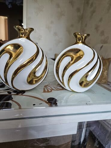 vaza qab: Təcili!!! Ela vəziyyətdə hündürlüyü 16 sm olan 2 eded suvenir qablar — 3