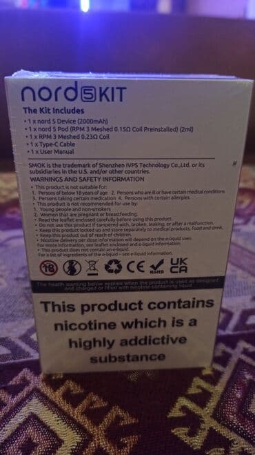 electron qelyan: Smok Nord 5 ◽ Elektron siqaret, qəlyan. Siqareti tərgitmək istəyənlər — 3
