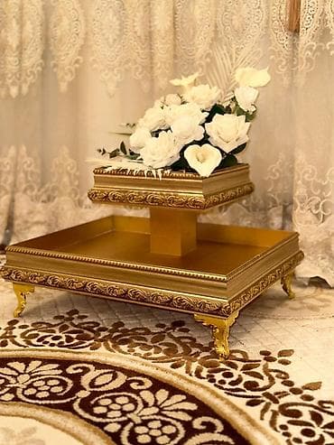 xonca desti: Nişan mərasimləri üçün dekorativ güzgülü xonça dəsti Xonçalar dəst — 10