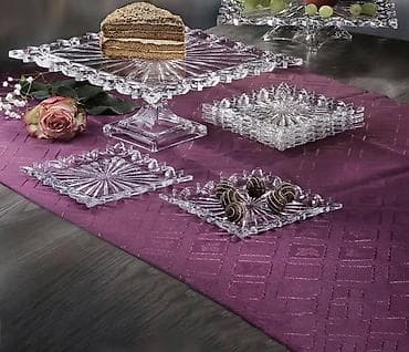 Tort və şiriniyyat qabı, Xrustal