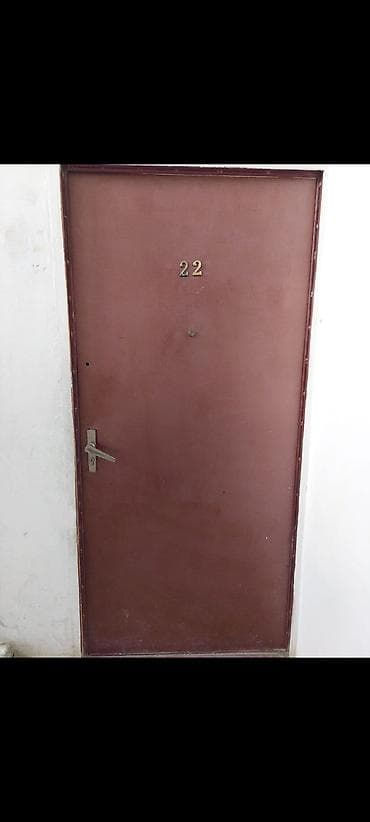 Metall qapı – komplekt - Material: polad gövdə, üzərində taxta