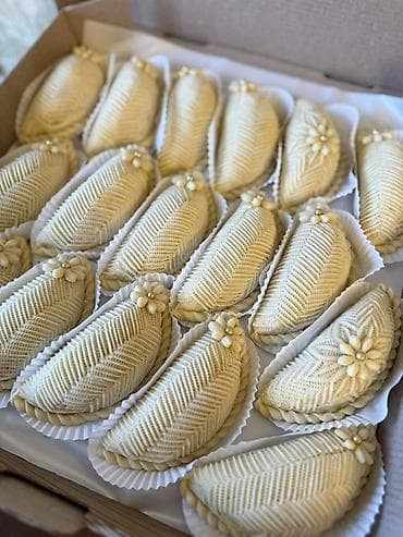 arpa unu satışı: Milli şirniyyatlar – əl işi - Qat-qat badambura və şəkərbura: xəmiri — 8