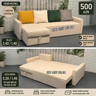 divan olcusu: Yeni model künc divan – transformasiya olunan yataq funksiyalı - Ölçü — 1
