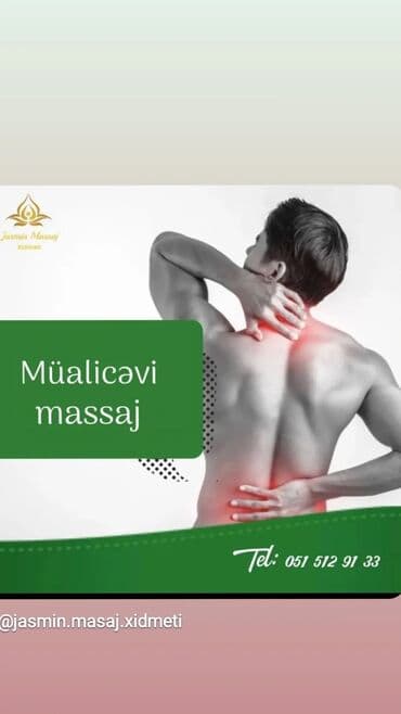 массаж с выездом на дом: Jasmin Massaj Xidməti, klassik, idman və banka massajı daxil olmaqla — 3