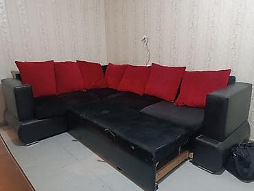 Divanlar: Künc divan, İşlənmiş, Açılan, Bazasız, Parça, Çatdırılma yoxdur — 3