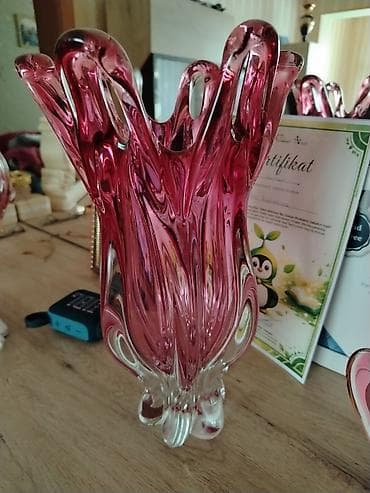 meyve qabı: Şüşə dekorativ dəst – 3 hissə ENDİRİM OLACAQ!!! - Material: qalın — 4