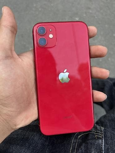 Техника и электроника: IPhone 11, 64 ГБ, Красный, Face ID — 2