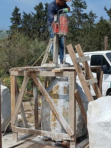 berber iş: Beton və daş kəsimi xidməti - Peşəkar benzinli disk kəsici ilə beton — 8