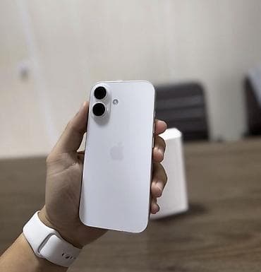 dubaiski iphone: IPhone 16, 128 GB, Ağ, Zəmanət, Simsiz şarj, Face ID — 4