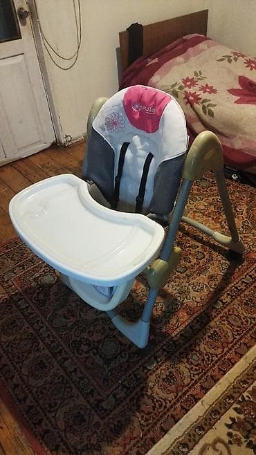 Игрушки: Uşaq yemək stulu - Rahat və təhlükəsiz yüksək stul - Ön hissədə — 1