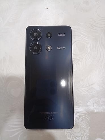 Redmi Note 13, 256 GB, rəng - Qara, Düyməli, Barmaq izi, Simsiz şarj