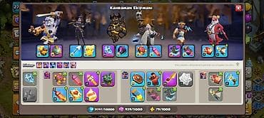 toy dekor satisi: Clash of Clans hesabı – yüksək səviyyəli əsas kənd və tam inkişaf — 6