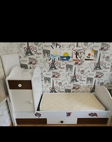 karina çarpayısı: Oğlan və qız üçün, İşlənmiş, Çarpayı, Bazalı, Matras ilə, Siyirməli — 3