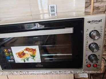 itimat elektrikli soba: Духовка Itimat, Электрическая, цвет - Серебристый, Отдельностоящая, Новый — 1