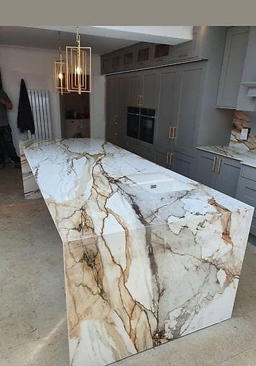 Услуги по строительству и ремонту: Mərmər-keramoqranit üzlüklərlə hamam/tualet üçün tamamlama xidməti — 8