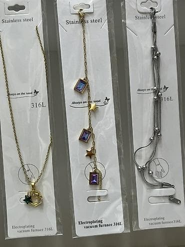 Бижутерия: Hər birinin qiyməti:) Məhsul: 316L paslanmayan poladdan zərgərlik — 3