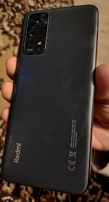 manitor alışı: Redmi Note 11, 128 GB, rəng - Qara, Barmaq izi — 1