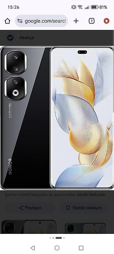 Honor 90, rəng - Qara, Sensor