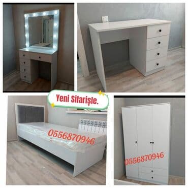 qedimi stullar: İkinəfərlik çarpayı, Dolab, Termo, 2 tumba, Azərbaycan, Yeni — 3