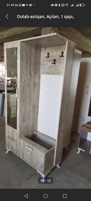 ışkaf: Yeni, 2 qapılı Düz dolab, Dəhliz dolabı — 3