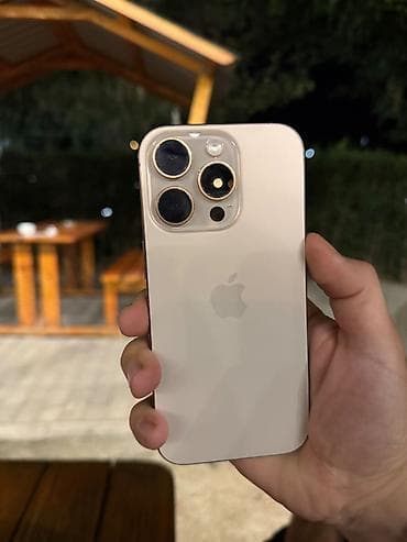iphone 12 pro 512: IPhone 16 Pro, 128 GB, Desert Titanium, Simsiz şarj, Face ID — 1
