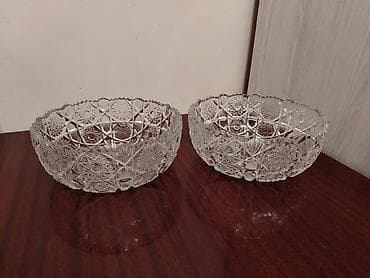 servis: Kəsilmiş naxışlı büllur dəst 10 ədəd. Zərif büllurdan hazırlanmış — 3