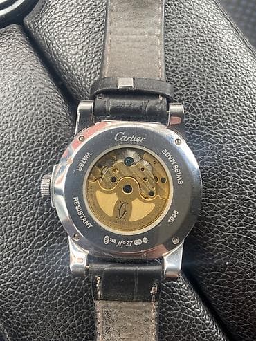 saat alıram: Qol saatı, Cartier, rəng - Qara — 2