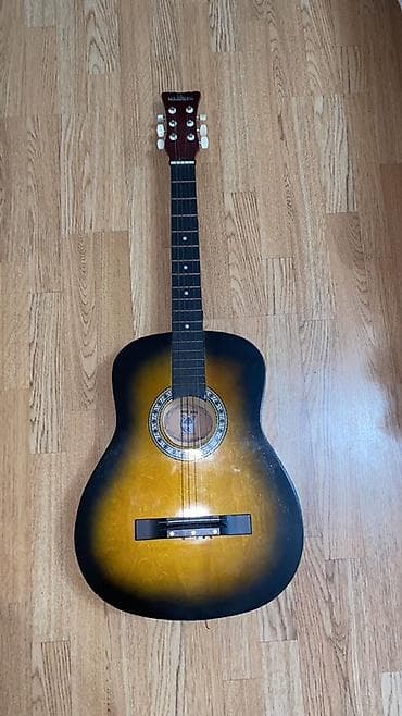 Akkustik gitara + yumşaq çanta - Korpus: dreadnought forma, sunburst — 2