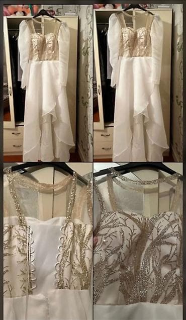 aşırma donlar: Ağ ziyafət/libas – klassik və eleqant dizayn - Rəng: qar-bəyaz - Üst — 2