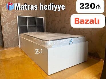 воздушная кровать: Yeni, Təknəfərlik çarpayı, Bazalı, Matras ilə — 4