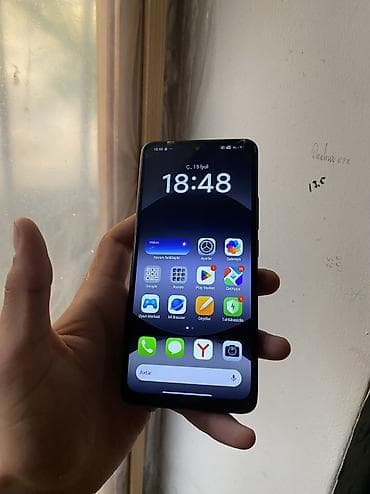 nar cin: Redmi Note 14, 128 GB, rəng - Qara, Barmaq izi, İki sim kartlı, Face ID — 1