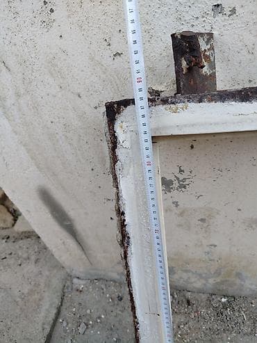 ucuz demir qapi: Metal qapı dəsti – ölçüləri göstərilib - Qapı qanadının hündürlüyü — 6