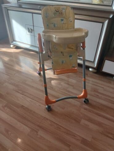 teddy ayı dinləmə mətni: Uşaq yemək stulu - Yüksək tipli yemək stulu, yumşaq yastıqlı oturacaq — 1