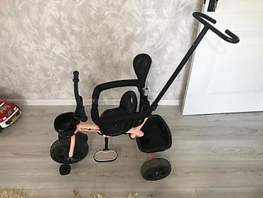 Uşaq velosipedləri: Uşaq üçtəkərli velosipedi – itələmə tutacağı və təhlükəsizlik kəməri — 4