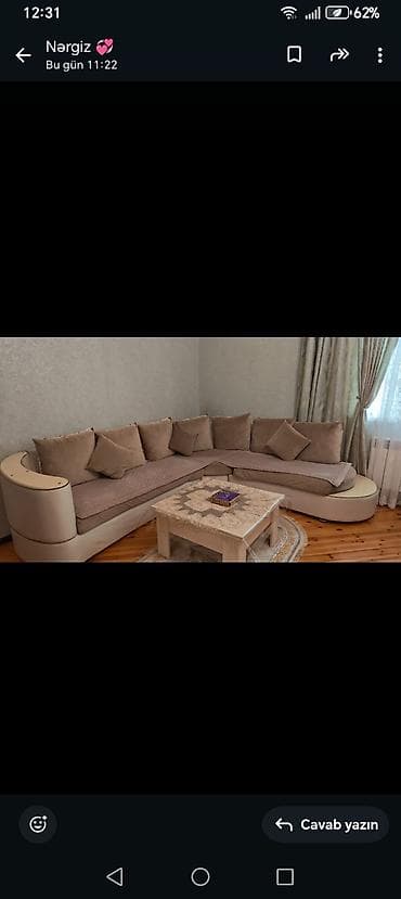 Künc divan, Açılmayan, Bazasız, Parça