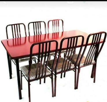 Masa və oturacaq dəstləri: Qonaq otağı üçün, Yeni, Açılan, Dördbucaq masa, 1 stul — 1