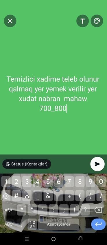 iş qrupu: Другие специальности — 1