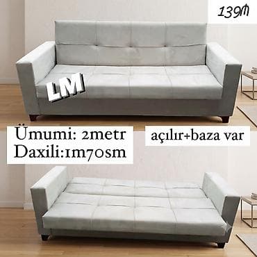 Açılan divan – baza ilə - Ümumi ölçü: 2 metr - Daxili ölçü: 1 m 70 sm lalafo.az -da Açılan divan – baza ilə - Ümumi ölçü: 2 metr - Daxili ölçü: 1 m 70 sm