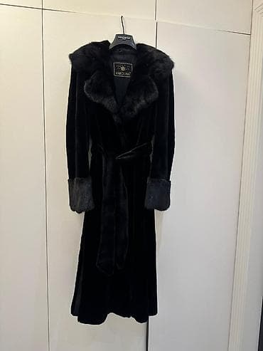 Qadın geyimləri: Kürk, M, L, XL, rəng - Qara — 1