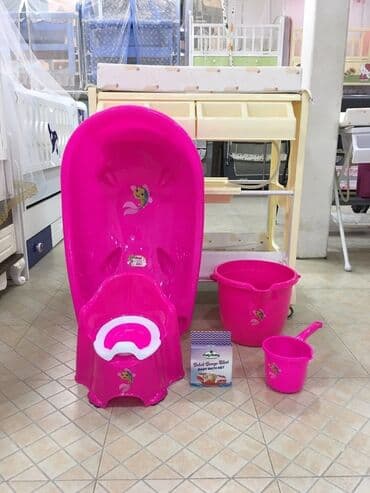 детская пена для ванны: Uşaq üçün vanna desti 5 parçali set Vanna Vedre Karşok Kruşka Setka 5 — 6