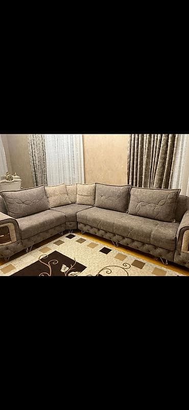 kuxna mebeli 2 el: Künc divan, Açılmayan, Bazasız, Parça, Çatdırılma yoxdur — 1