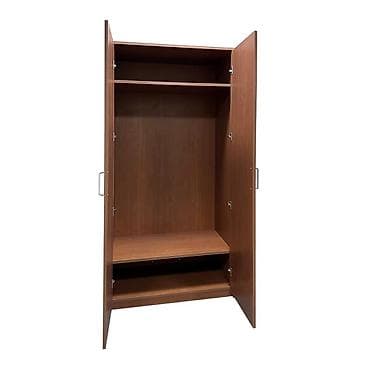 dolablar paltar: 2 qapılı, Qəhvəyi, Taxta, Açılan, Düz dolab — 3