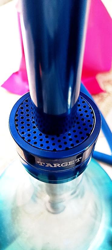 optimals hydra care: Şişə: TARGET markalı, şəffaf-aqua rəngli qalın şüşə kolba, geniş — 3