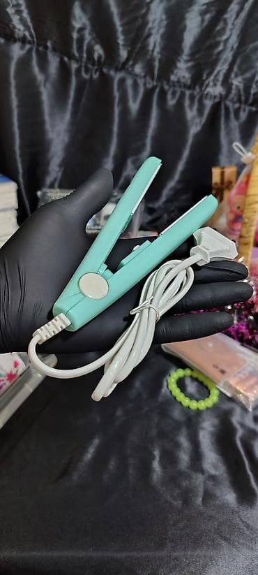 saç utusu: Mini saç ütüsü – kompakt və yüngül model - Rəng: nənə yaşılı (mint) - — 4