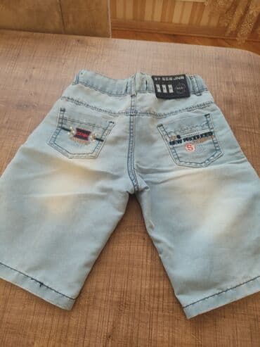 детские летние шорты: Uşaq üçün cins şort - Brend: SZG Jeans - İstehsal: Türkiyə - Rəng — 2