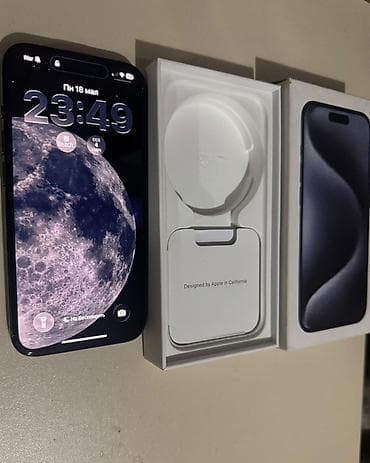 ucuz macbook pro: IPhone 15 Pro, 128 GB, Blue Titanium, Face ID — 6