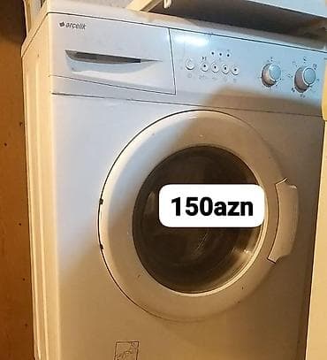xiaomi kreditle: Arçelik paltaryuyan maşın - Ön yükləməli model, klassik ağ korpus - — 1