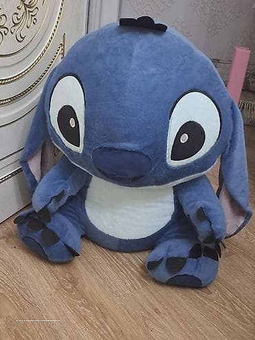 Nəhəng mavi Stitch plyuş oyuncağı.tezedi 60m almisam tecili 20m